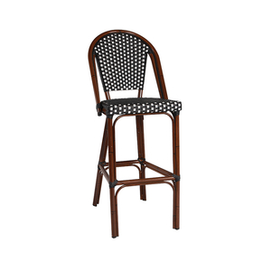 Silla de aluminio para bar, taburete para muebles de restaurante y jardín al aire libre, Seires BC-16073