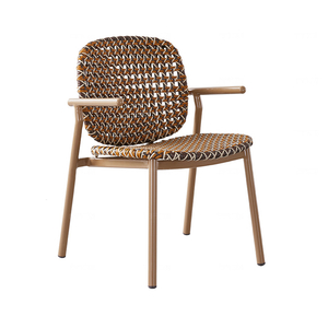 Muebles vintage al aire libre sillas de bistró de ratán francés【I can-20172】