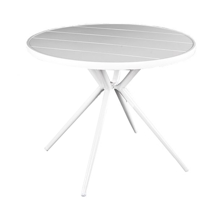 Mueble Comedor Restaurante Mesa Redonda Aluminio 【I can-30019】