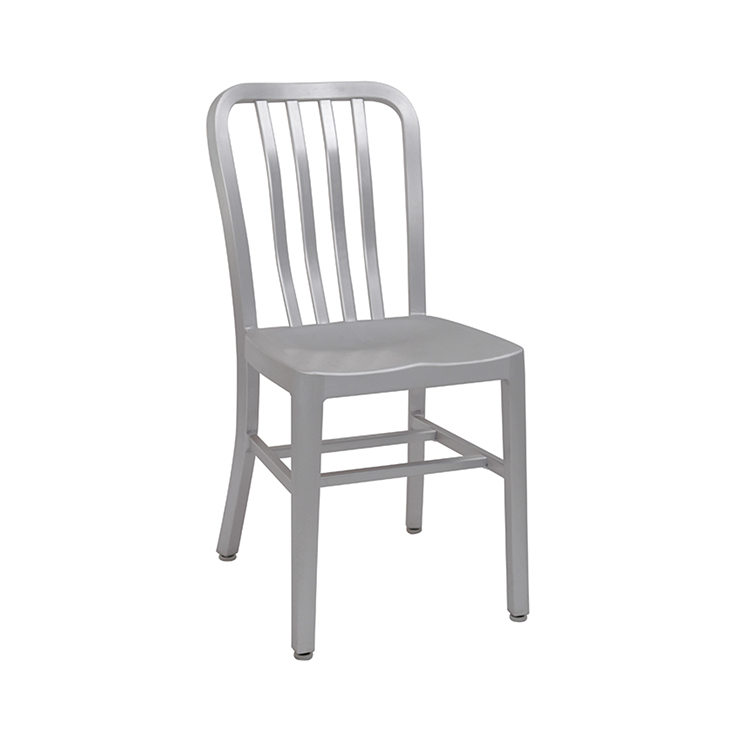 Muebles de restaurante de club nocturno de aluminio Silla azul marino AL-06101